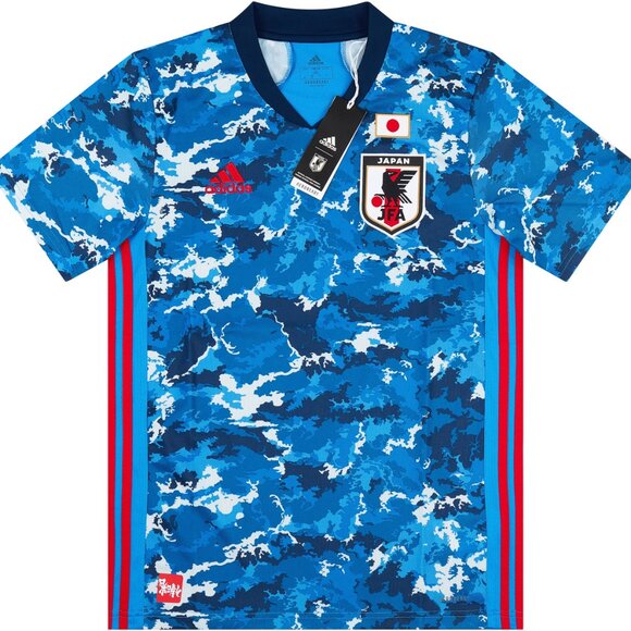 Japan JFA 2020 National Team home shirt Adidas camouflage jersey Olyｍpic Jaspo L - Picture 1 of 15